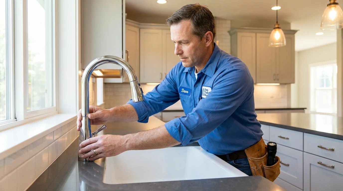 Kitchen faucet installation by Johns Plumbing LLC in Pewee Valley